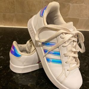 Adidas size 1 youth girls shoes